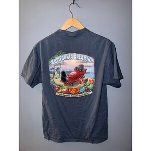 Jelly Belly California Dreamin Beach Graphic T-Shirt Blue Mens Large L